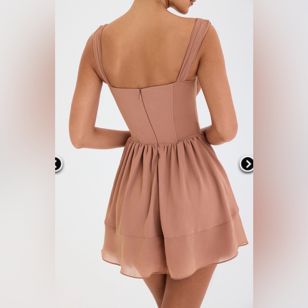 Mistress Rocks Cinnamon Lace Up Mini Dress Small - Picture 2 of 6